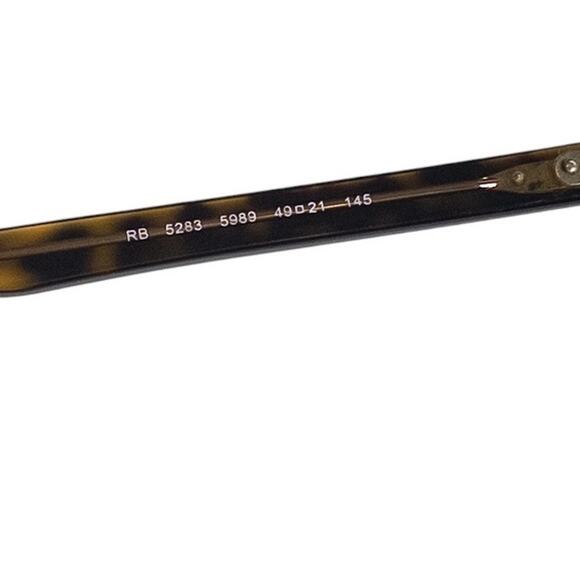 Ray-Ban Optics Phantos Acetate Glasses Tortoise Frames Only RB5283 Brown - Picture 8 of 12